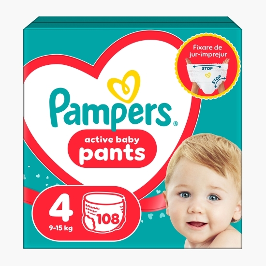 Scutece chiloțel Pants Mega Box mărimea 4, 9-15kg, 108 buc