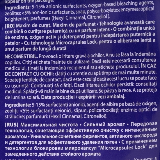 Detergent de rufe pudră Mountain Fresh 40 spălări, 4kg