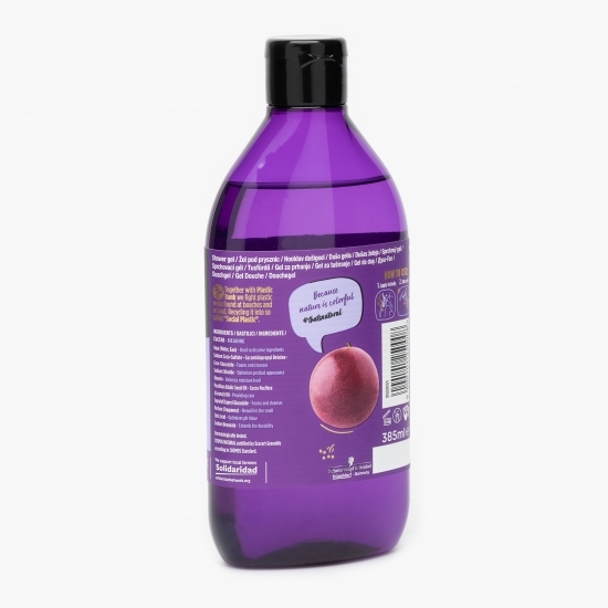 Gel de duș bio cu ulei fructul pasiunii 385ml