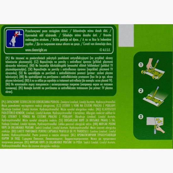 Rezerve lavete uscate pentru pardoseală Sweeper, 72 buc