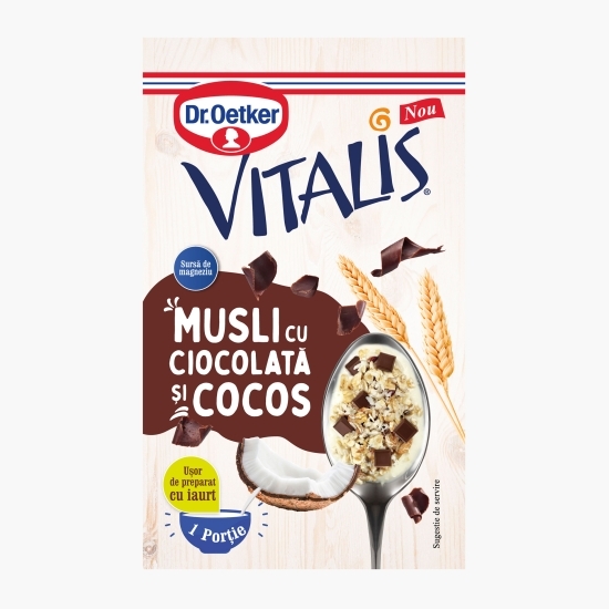 Musli Vitalis cu ciocolată și cocos 43g