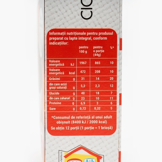 Mix pentru brioșe cu cacao și fulgi de ciocolată 295g