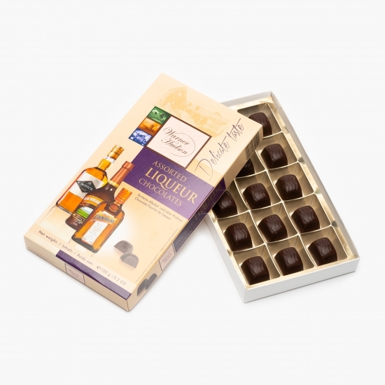 Praline asortate de ciocolată cu lichior 150g