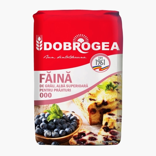 Făină albă de grâu 000 prăjituri 1kg