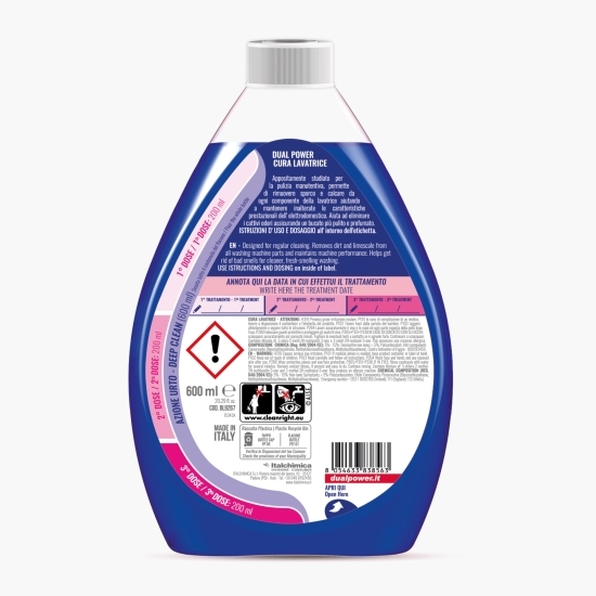 Aditiv de întreținere pentru mașina de spălat haine Dual Power 0.6l