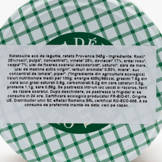 Ratatouille eco legume, rețetă Provence 345g