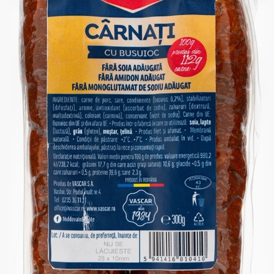 Cârnați cu busuioc 300g