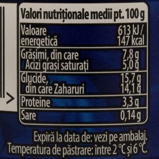Iaurt Cremosso Duo 6.3% grăsime, cu biluțe de cereale în ciocolată 100g