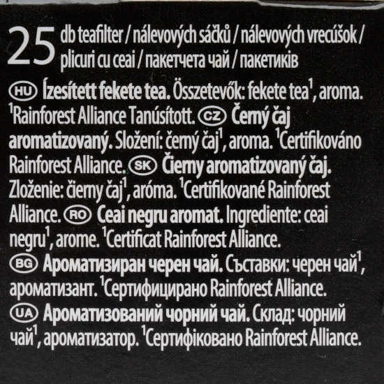 Ceai negru Earl Grey, 25 plicuri 