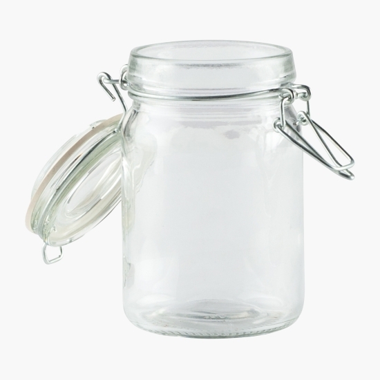 Borcan depozitare din sticlă cu capac 250ml