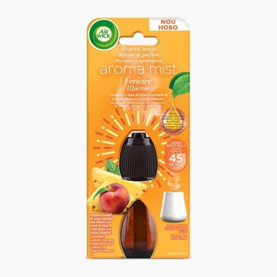 Rezervă pentru difuzor de parfum cu uleiuri esențiale Aroma Mist Fericire 20ml