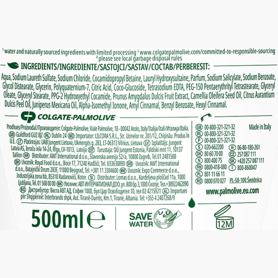 Gel de duș Naturals Camellia & Almond 0.5l