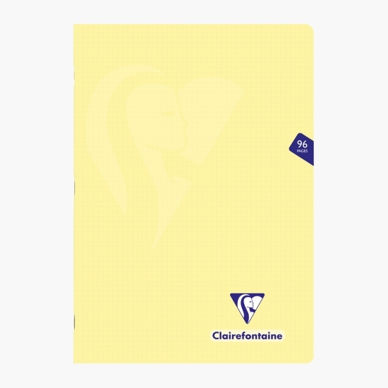 Caiet capsat de matematică A4, 48 file, galben pastel, Clairefontaine Mymesys