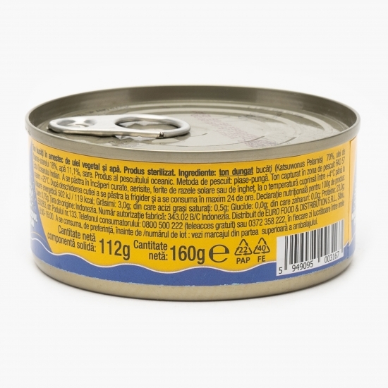 Ton bucăți în ulei vegetal 160g