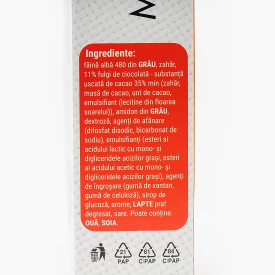Mix pentru brioșe cu gust de vanilie și fulgi de ciocolată 340g