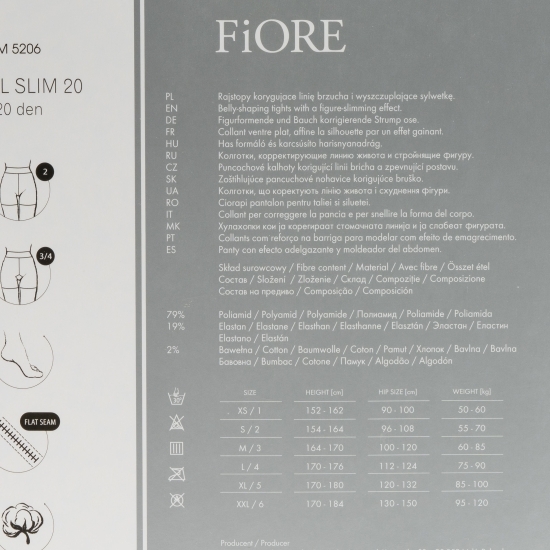 Ciorap modelator Total Slim Medica 20den Negru no. 3