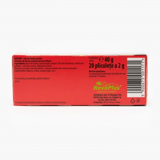 Ceai aromă zmeură 20 plicuri