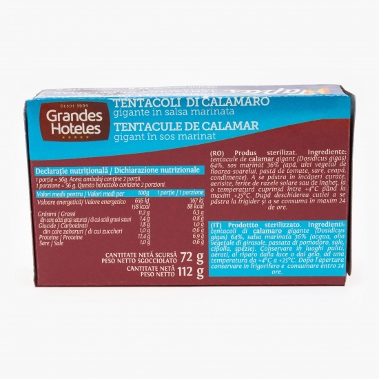 Tentacule de calamar gigant în sos marinat 112g