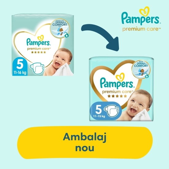 Scutece Premium Care Jumbo Pack mărimea 5, 11-16kg, 58 buc
