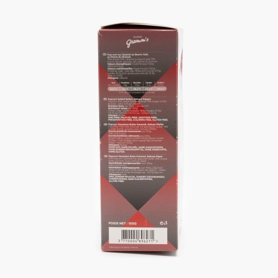 Popcorn caramel cu unt sărat și piper Sichuan 100g