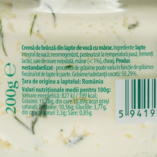 Cremă de brânză cu mărar 200g
