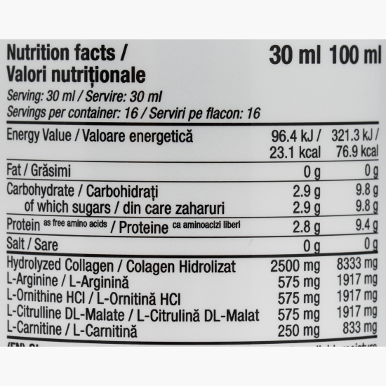 Colagen lichid Smart Collagen Active Recovery, aromă de struguri, 0.48l