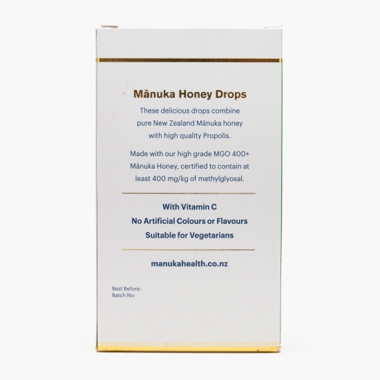  Bomboane cu miere de Manuka MGO 400+, Vitamina C, propolis, 65g