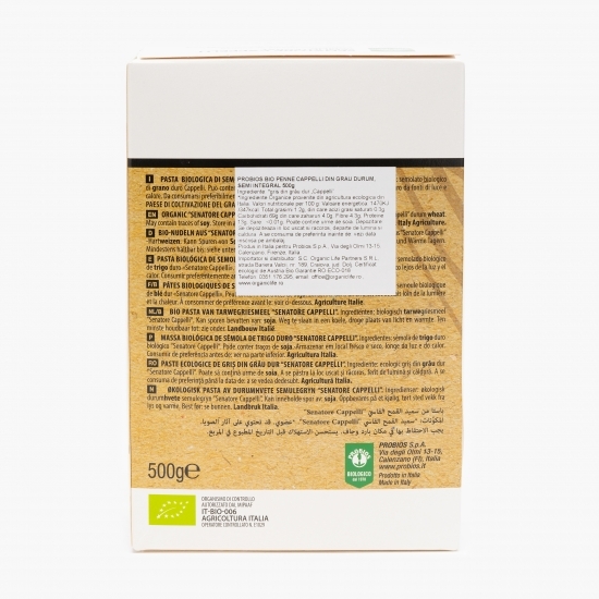 Penne semi integrale din grâu dur eco 500g