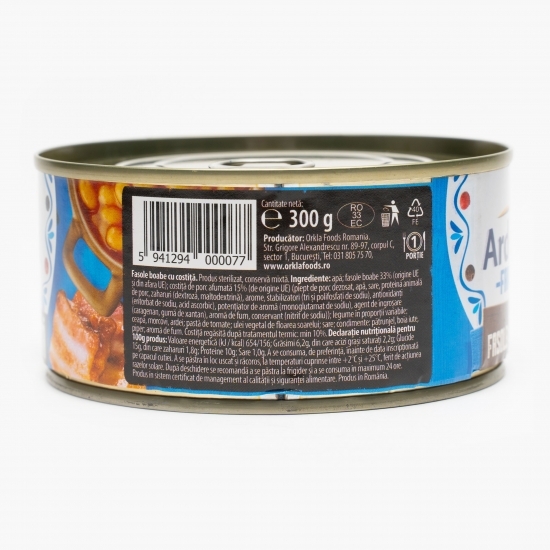Fasole cu costiță 300g