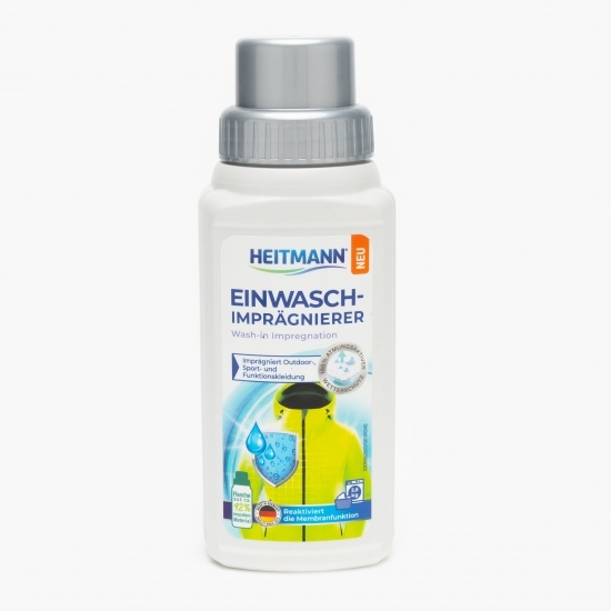 Soluție impermeabilizare haine, încălțăminte, rucsacuri, corturi 0.25l