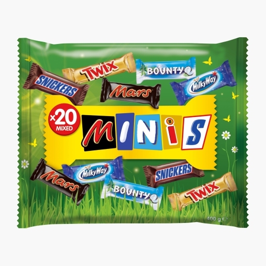 Selecție mini bomboane de ciocolată, Minis, 20 buc, 400g