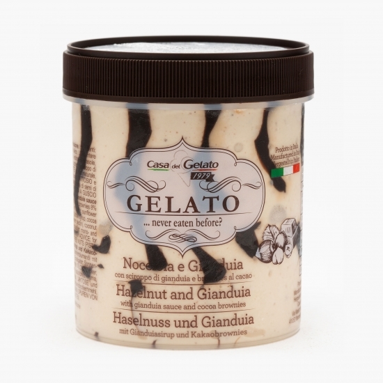 Înghețată cu alune și sos gianduia 400g 