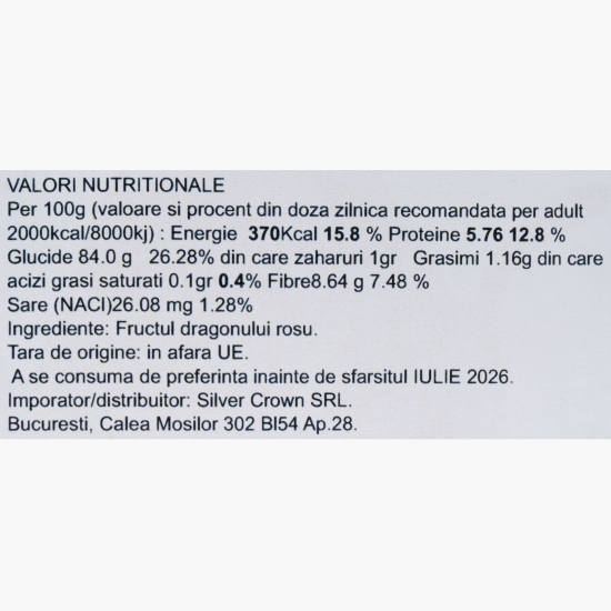 Fructul dragonului roșu deshidratat 100g