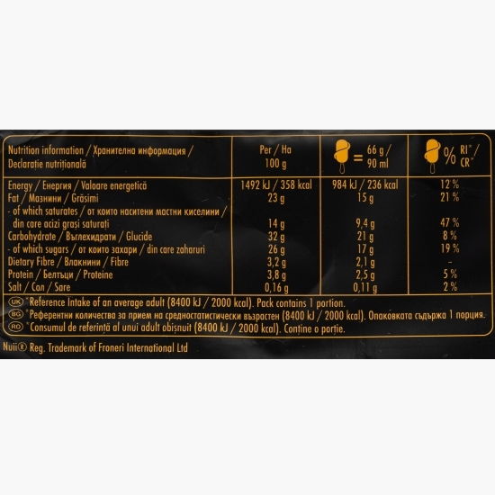 Înghețată de ciocolată cu sos de afine 90ml (66g)