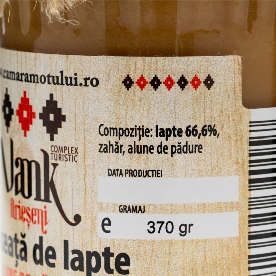 Dulceață de lapte cu alune de pădure 370g