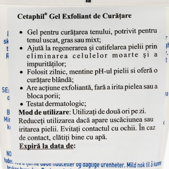 Gel exfoliant de curățare pentru față 178ml