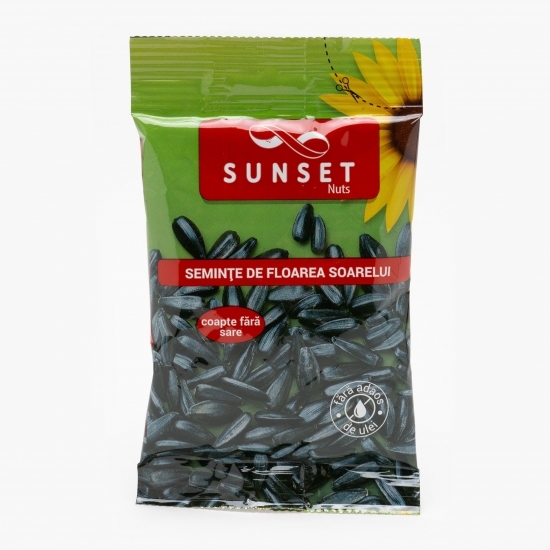 Semințe negre de floarea-soarelui coapte fără sare 40g