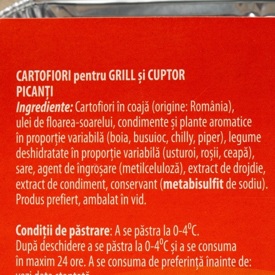 Cartofiori pentru grill și cuptor, picanți 500g