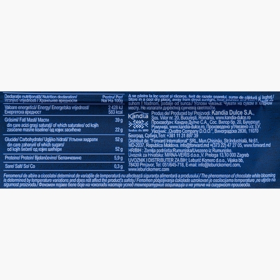 Ciocolată albă cu zmeură și mango 93g