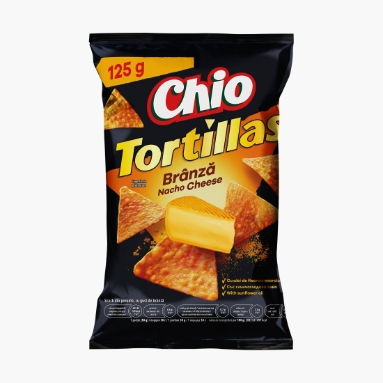 Snack din porumb Tortillas cu gust de brânză 125g