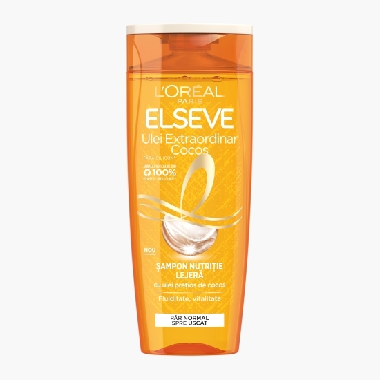 Șampon nutriție lejeră cu ulei prețios de cocos pentru păr normal spre uscat 400 ml