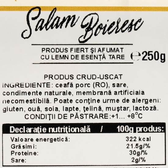 Salam boieresc 250g