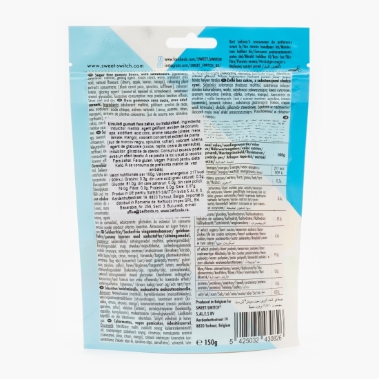 Ursuleți gumați fără zahăr îndulciți cu stevie 150g