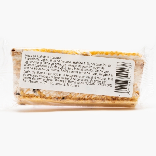 Nuga cu arahide și coacăze 60g
