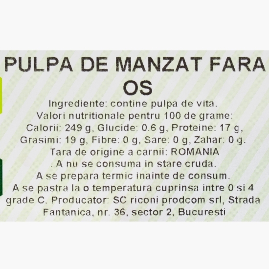 Pulpă de mânzat fără os 760g