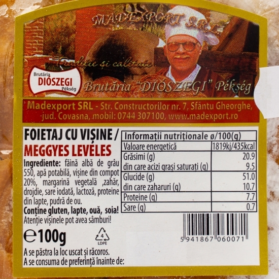 Foietaj cu vișine 100g