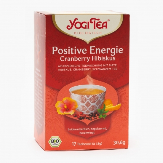 Ceai eco negru, mate, hibiscus și merișor 17 plicuri
