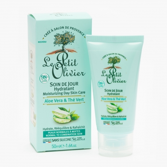 Gel de curățare exfoliant pentru față aloe vera & ceai verde pentru ten normal și mixt 150ml