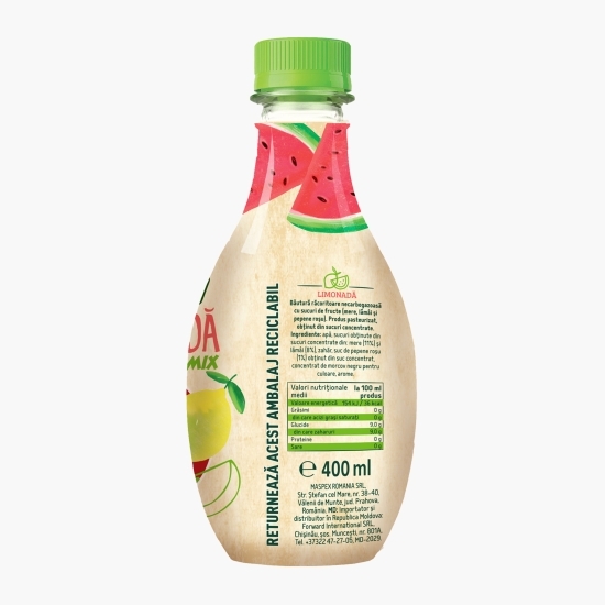 Băutură necarbogazoasă limonadă cu lămâie și pepene 0.4l