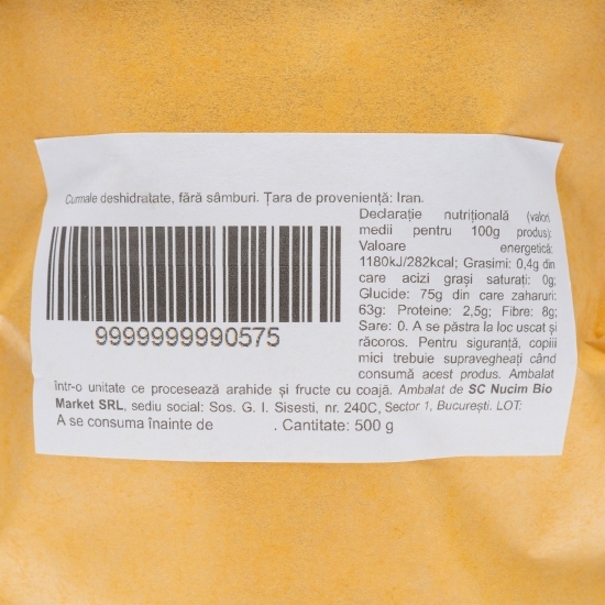 Curmale deshidratate fără sâmburi 500g